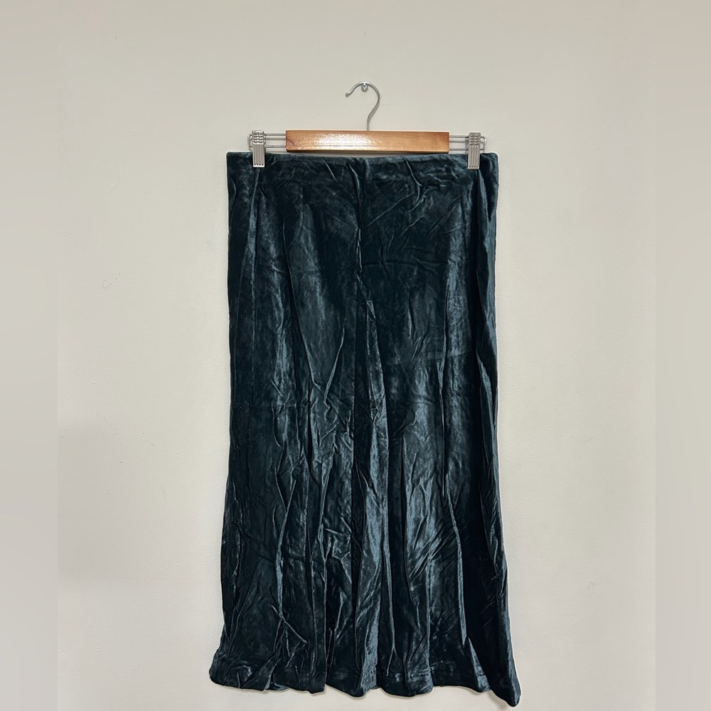 Anthropologie Velvet Maxi Skirt